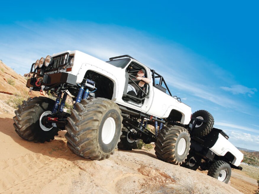 Chevy 4x4 monster truck built at a Denver 4x4 shop