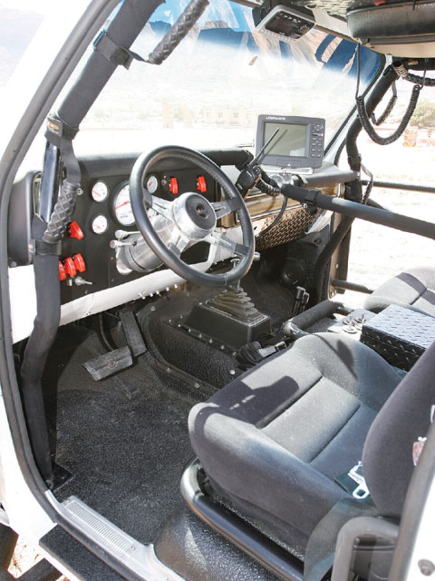 1974 Chevy Monster Truck interior 