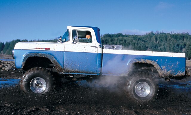 Justin Schlossers 1960 Ford F 250 4heeloffroadcom Four