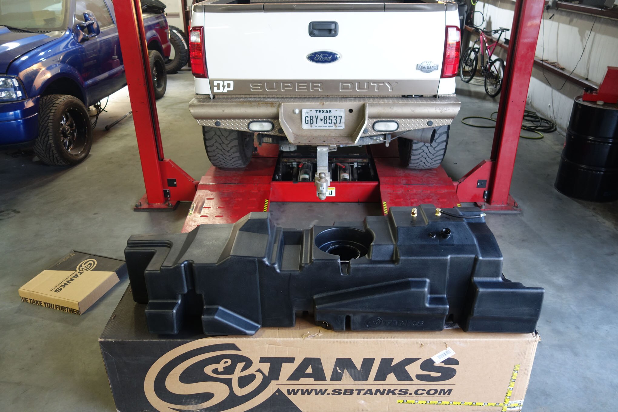 S&B Tanks Ford Super Duty Fuel Tank Installation